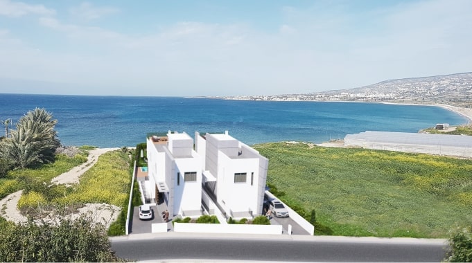 Wille w Pafosie, Kissonerga, MARINA BEACHFRONT VILLA
