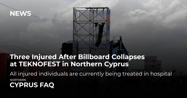 Na festiwalu TEKNOFEST w TRNC zawalił się billboard: trzy osoby ranne