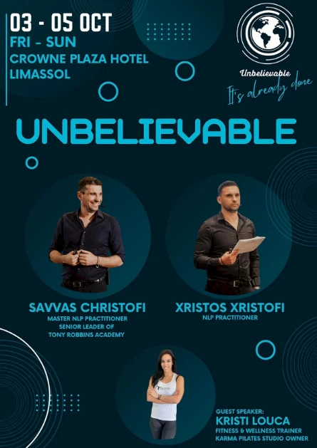 UNBELIEVABLE - A UNIQUE 3 DAY EXPERIENTIAL WORKSHOP