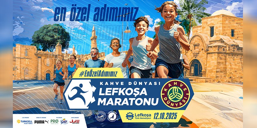 “Kahve Dünyası Lefkoşa” Maratonu 12 Ekim Pazar günü gerçekleştirilecektir