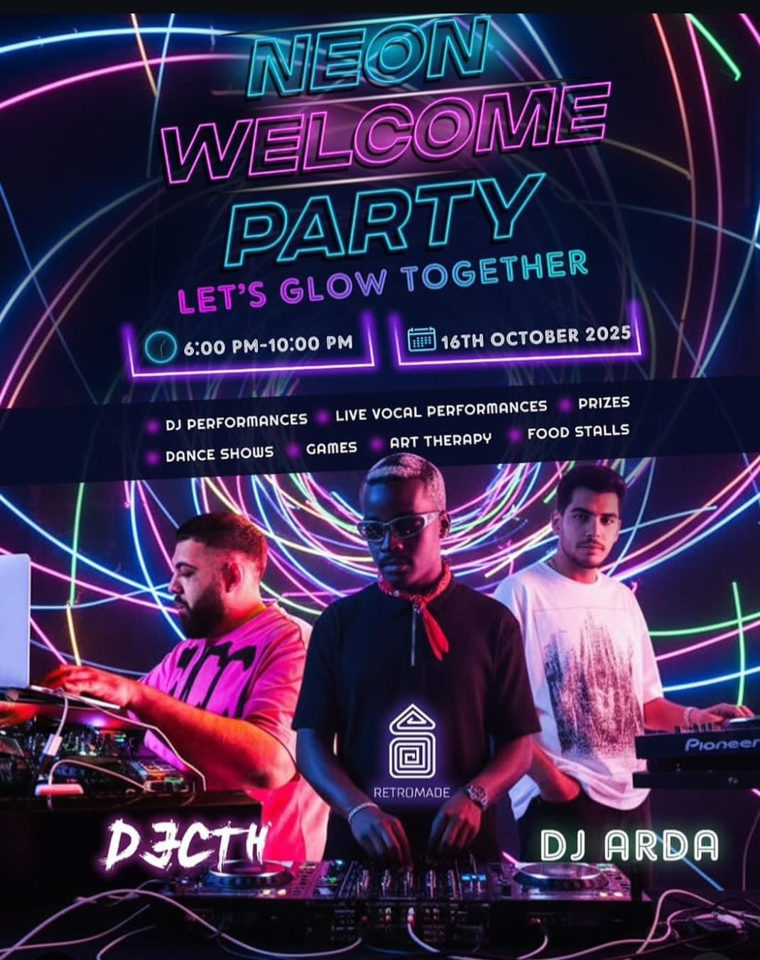 Neon Welcome Party