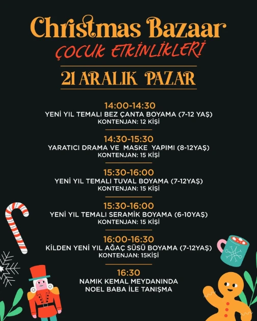 Fuar’da Çocuklar için Noel Atölyesi