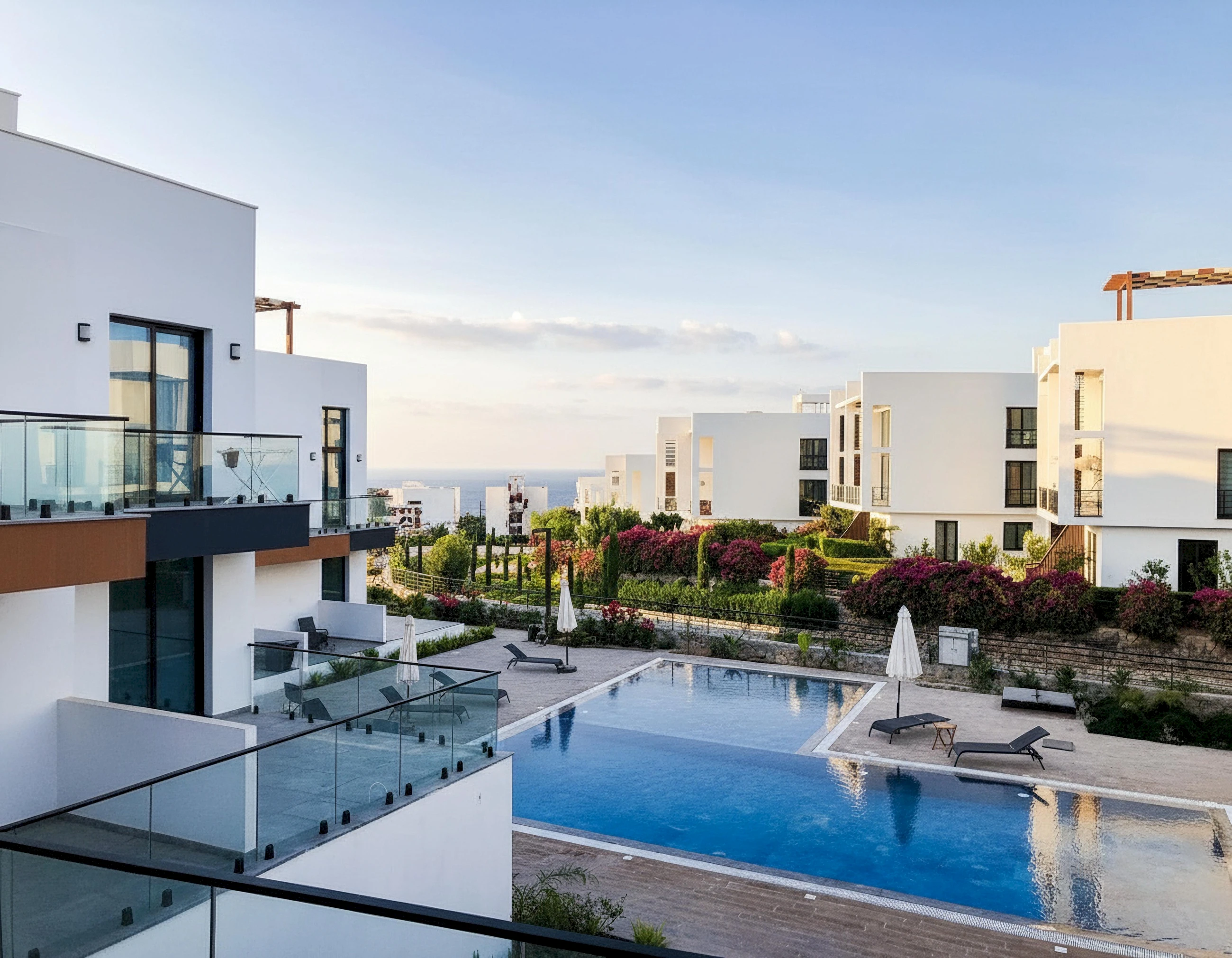 Boutique Duplex 2+1 με θέα στη θάλασσα Lanai Homes | Esentepe