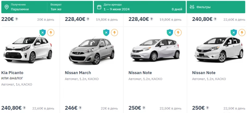 Аренда авто в Паралимни localrent