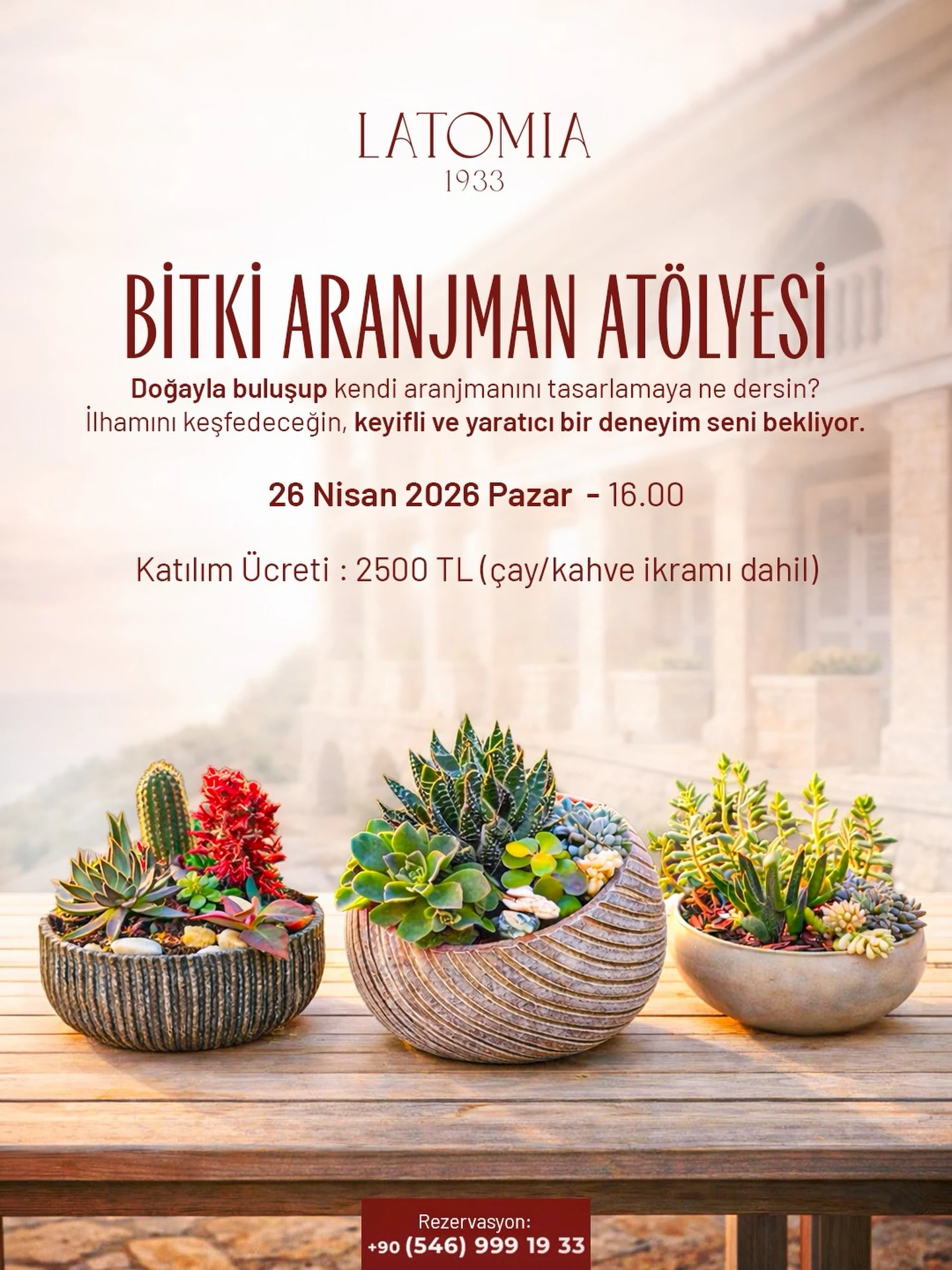 Workshop für Blumenarrangements