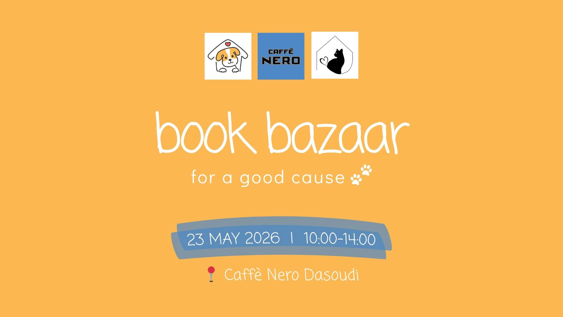 Charity second-hand book fair in Limassol